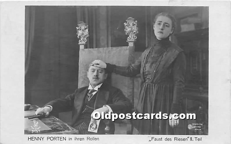 Henny Porten in Ihren Rollen Theater Actor / Actress Unused 