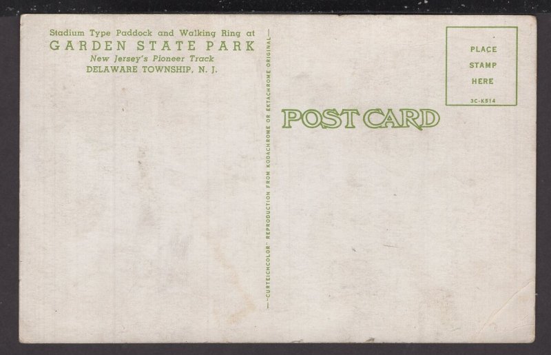 NJ Delaware Township - Stadium Type Paddock, Walking Ring, Garden State Park