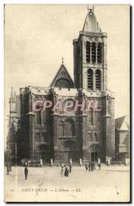 Old Postcard Saint Denis L Abbaye