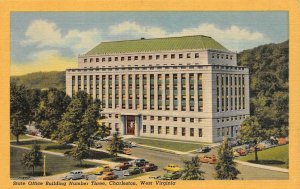 CHARLESTON, WV West Virginia   STATE OFFICE BUILDING~No 3   c1940's Postcard