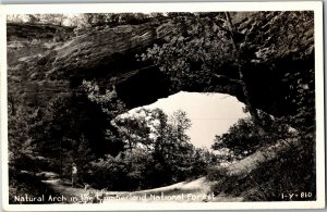 RPPC Natural Arch Cumberland National Forest KY Vintage Postcard U15