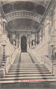 WIEN VIENNA AUSTRIA~K K BURGTHEATER-VESTIBULE~1910 PHOTOPOSTCARD