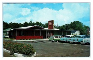 WILMINGTON, NC ~  FISHERS RESTAURANT c1950s Cars New Hanover County Postcard