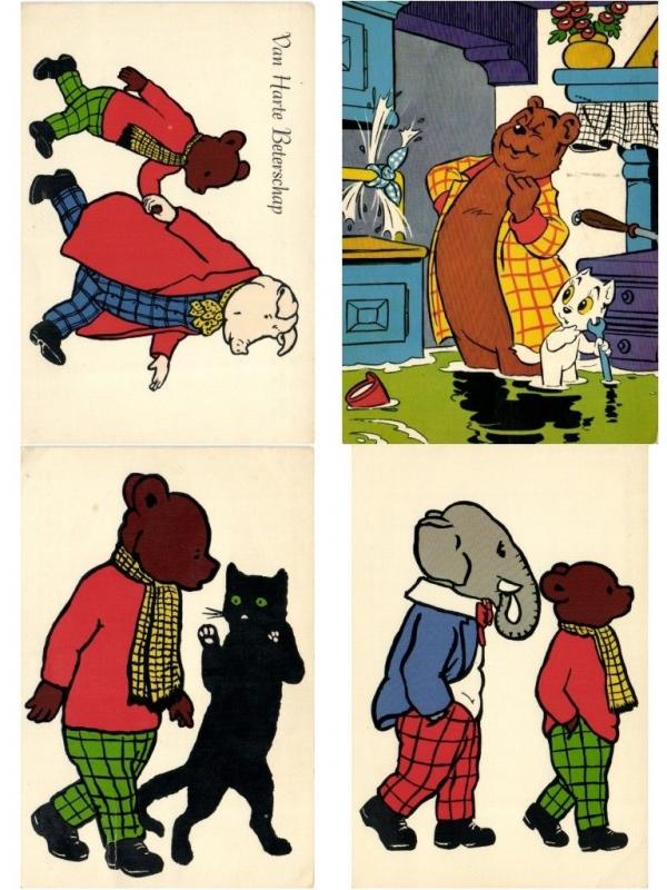 CARTOONS incl. DISNEY 66 Postcards mostly pre-1970