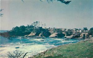 Sandy Cove & Arch Rock, Depoe Bay, OR, Oregon, Pre-zip code Chrome