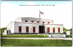 VINTAGE POSTCARD UNITED STATES GOLD DEPOSITORY AT FORT KNOX KENTUCKY #K80