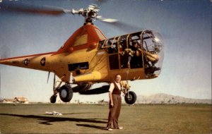 Las Vegas Nevada NV  Jack Benny Golfing Golf Helicopter Vintage Postcard