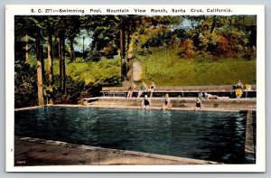 Vintage California Postcard - Mountain View Ranch - Santa Cruz
