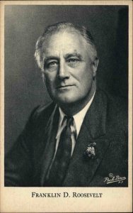 US President FDR Franklin D Roosevelt c1940 Postcard