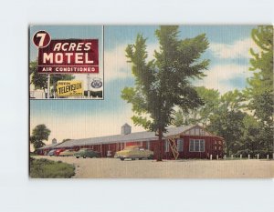 Postcard 7 Acres Motel Wentzville Missouri USA