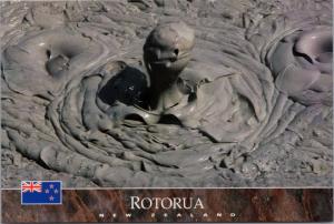 Boiling Mud Pool Rotorua New Zealand NZ Unused Vintage Repro Postcard D45