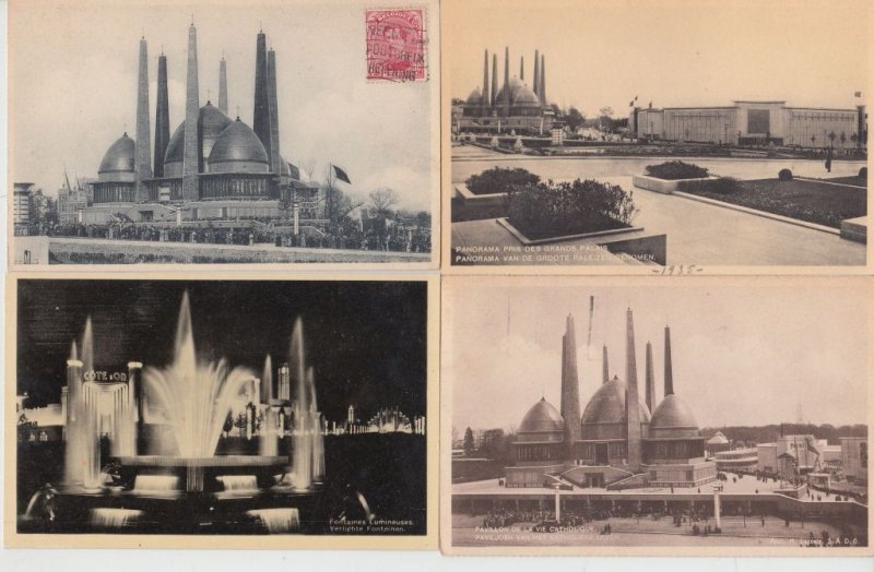 EXPOSITION BRUSSELS 1935 Belgium 130 Vintage Postcards (L5472)