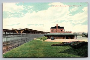 East Liberty Passenger Depot Pittsburgh Pennsylvania Train Station Postcard