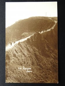 Isles of Scilly SARK La Coupee - Old RP Postcard by Norman Grut of Guernsey