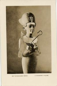 egypt, Tutankhamen Series, A Shawabti Figure (1930s) RPPC
