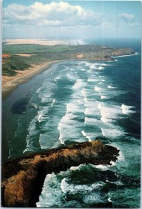 Scotts Point Divinding Twilight Beach and Ninety Mile Beach New Zealand Postcard