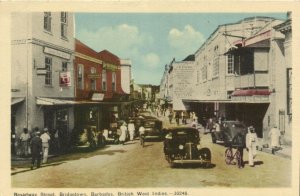 PC BARBADOS, BRIDGETOWN, BROADWAY STREET, Vintage Postcard (B41310)