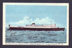 PEI Ferry Boat Port Borden Cape Tormentine New Brunswick Canada Carte Postale