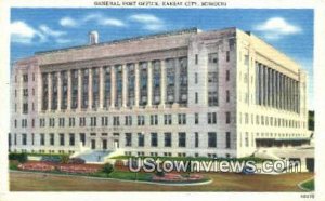 General Post Office - Kansas City, Missouri MO Postcard