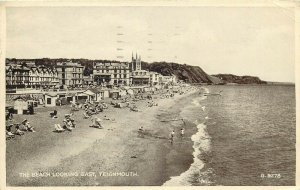 The beach looking east Teignmouth