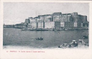 Italy Napoli Santa Lucia nuova e Castel dell' Ovo