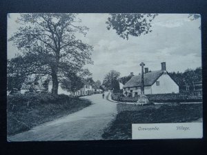 Somerset Quantock Hills CROWCOMBE Village Cross - Old Postcard Montague Cooper