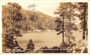 San Bernardino Mts California Big Bear Lake Frasher Real Photo Postcard KK648