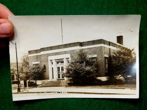 Vintage RPPC Post Office La Follette, Tennessee Real Photo Postcard P24 