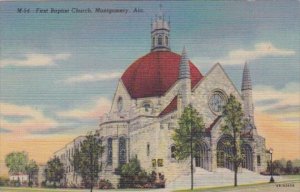 First Baptist Church Montgomery Alabama Curteich
