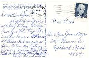 1973 Mexico Ceramic Artisan Craft Eisenhower Stamp Vintage Postcard