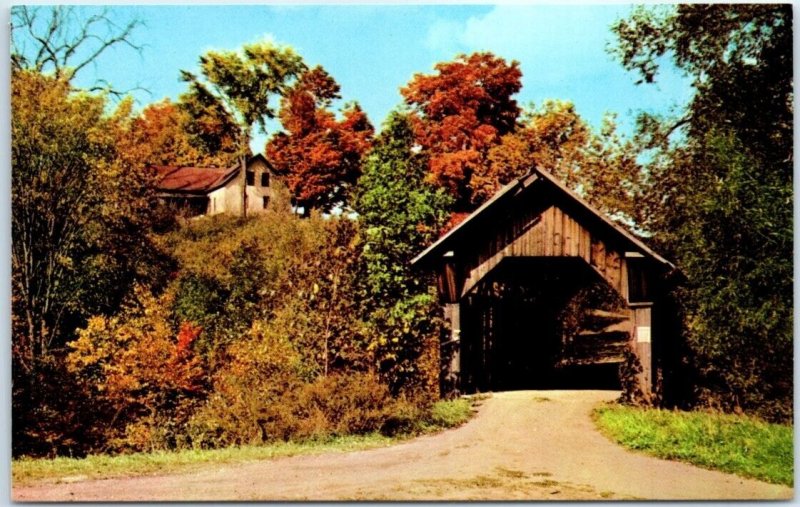 Postcard - Gold Brook Covered Bridge At Stowe, Vermont