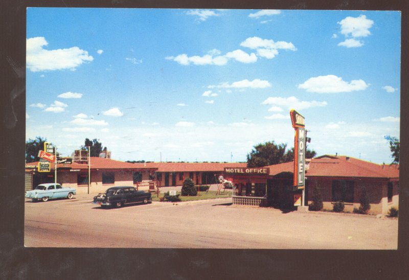 AMARILLO TEXAS SKYLINE MOTEL COFFEE SHOP ROUTE 66  ADVERTISING VINTAGE POSTCARD