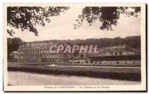 Old Postcard Chateau de Dampierre-le-Château and Canals