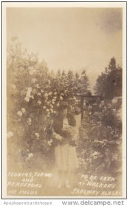 Alaska Skagway Walker's Gardens Real Photo