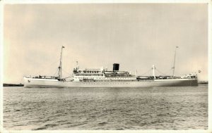 Rotterdam Lloyd M.s. Indrapoera Ship Vintage RPPC 07.47