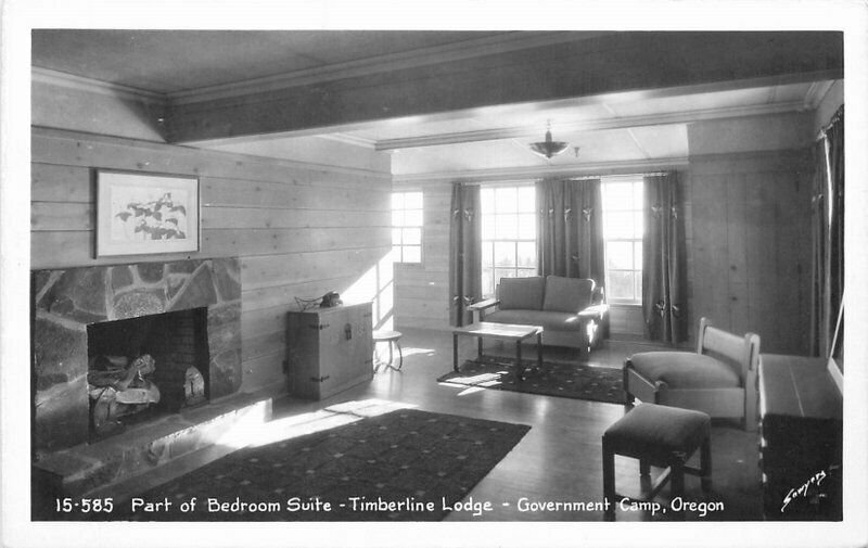 Bedroom Suite Timberline Government Lodge Oregon Sawyers Photo Postcard 12881