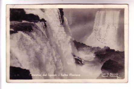 Real Photo, Cataratas Iguazu, Salto Floriano, Argentina, Waterfalls, Used 1941