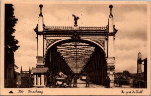 France Strasbourg Le Pont de Kehl Vintage Postcard C015