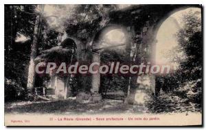 Postcard Old Reole Under Prefecture Un Coin Du Jardin