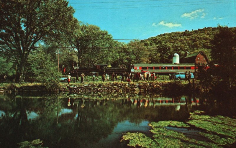 Vintage Postcard Kent Station Public Trip Steam Line Transport Kent Connecticut