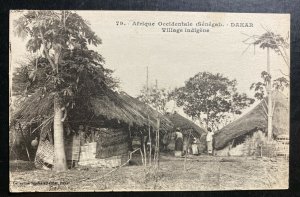 Mint Senegal Real Picture Postcard RPPC Dakar Indian Natives Village