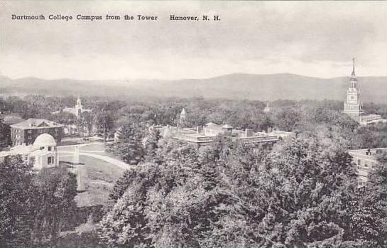 New Hampshire Hanover Campus From The Tower Dartmouth College Albertype