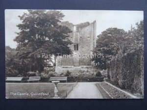 Surrey GUILDFORD CASTLE showing Sundial c1909 Postcard