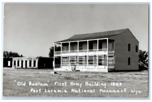 Wyoming WY RPPC Photo Postcard Old Bedlam Fort Laramie National Monument c1910