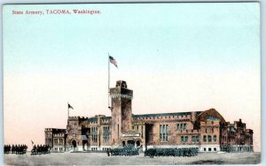 TACOMA, Washington  WA   STATE ARMORY  ca 1910s  Postcard
