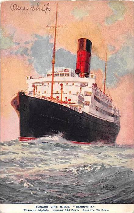 R.M.S. Carinthia   Cunard Line