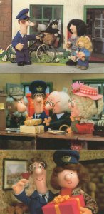 Postman Pat & Sara at the Post Office Cycles 3x Postcard s