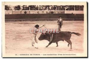 Old Postcard Sport Spain Bullfight Toro Bull banderillas banderillas The Pose