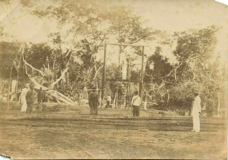 siam thailand, Trat, SANAM LUANG, Execution by Hanging, Sikhs (1900s) Real Photo
