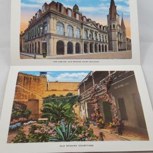 Romantic New Orleans - Vintage Fold-out Postcard